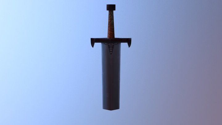 Sword in ground 3D Model