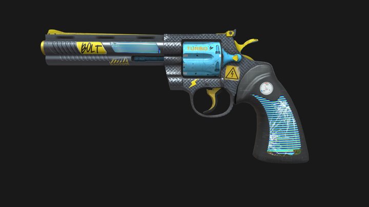 Turbo Bolt Python 3D Model