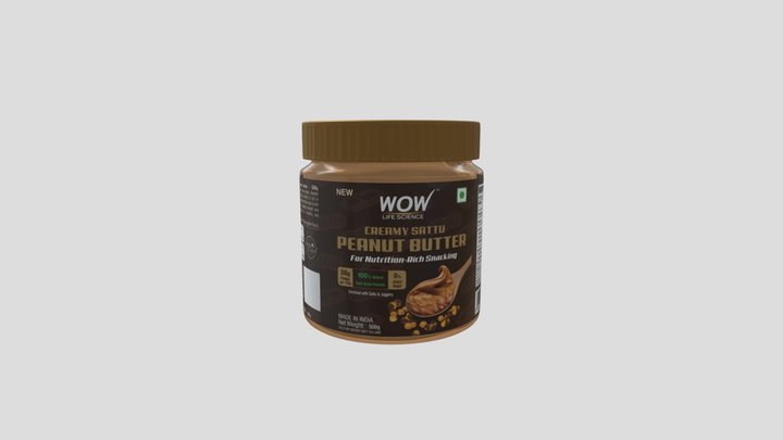 Wow Life Science Peanut Butter Sattu 3D Model