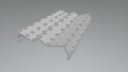 160523 Folded Plate With Uneven Domain 3D Model