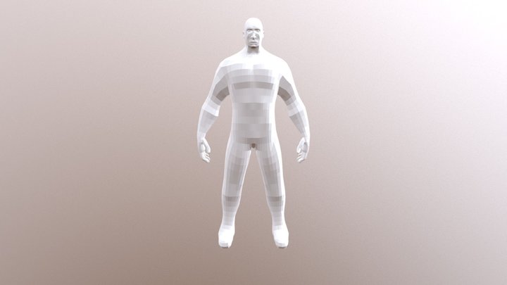 Capitão America Retopologia 02 3D Model