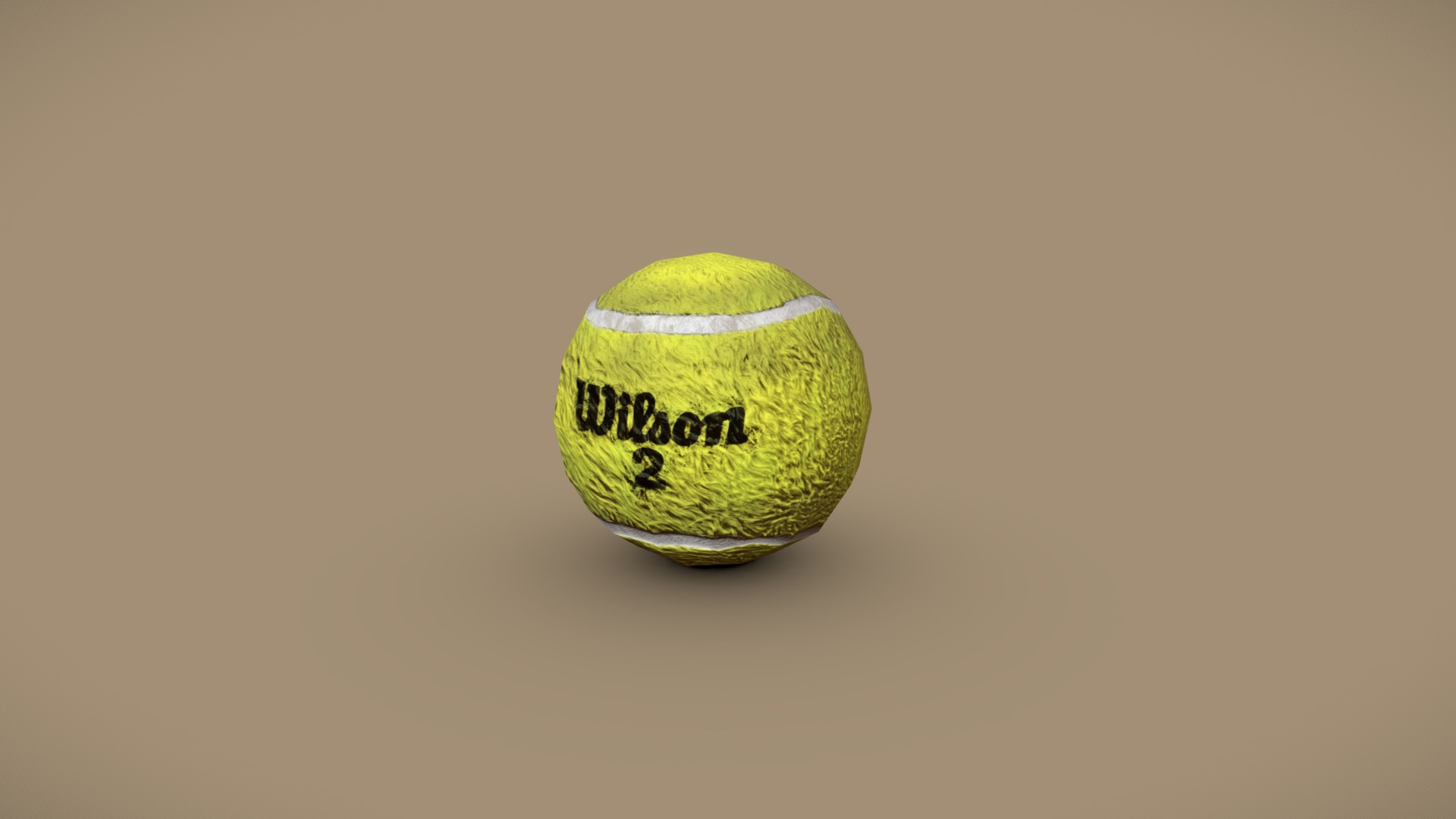 3D model Wilson Tennis Ball - This is a 3D model of the Wilson Tennis Ball. The 3D model is about a green and white ball.