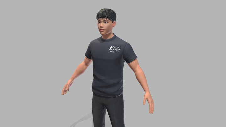 Flat Human 3D Model