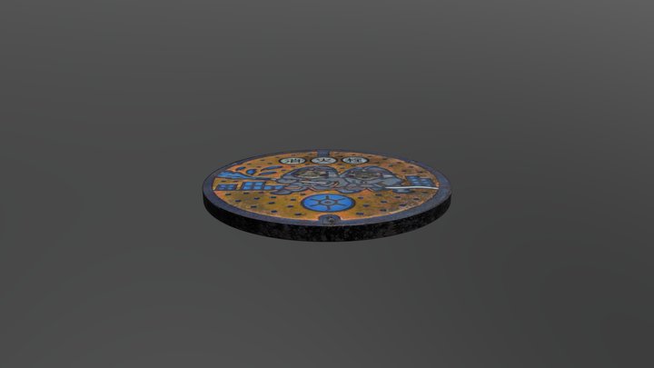 Manhole Cover 3 3D Model