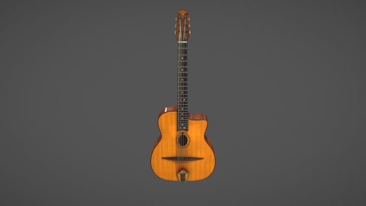 Selmer-Maccaferri Acoustic Guitar 3D Model