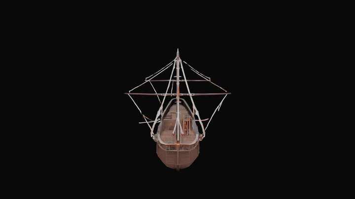 The Pinta – 1492 Caravel Reconstruction 3D Model