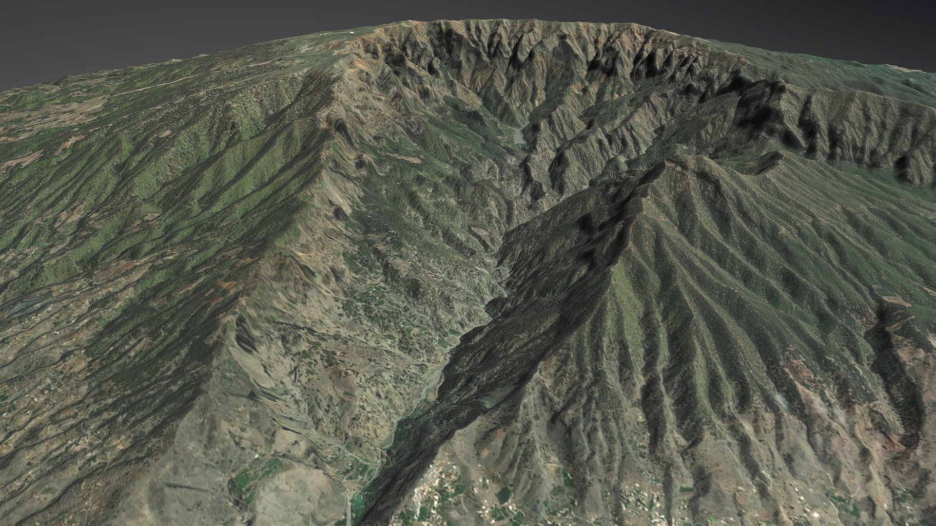 La Palma including the Northern Caldera — Sketchfab embed 3D viewer