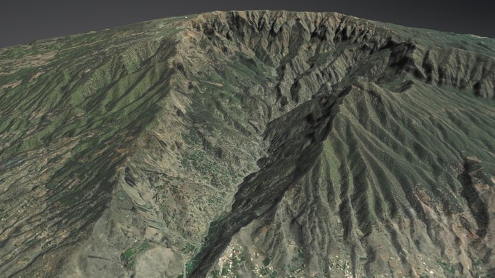 La Palma including the Northern Caldera 3D Model