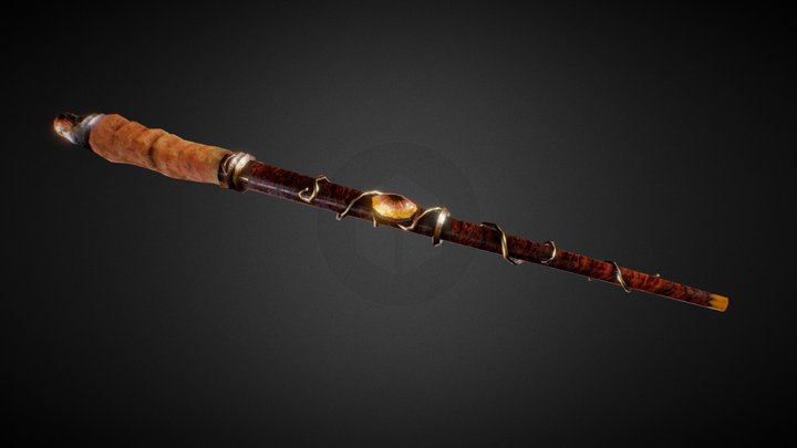Occult Wizard Wand 3D Model