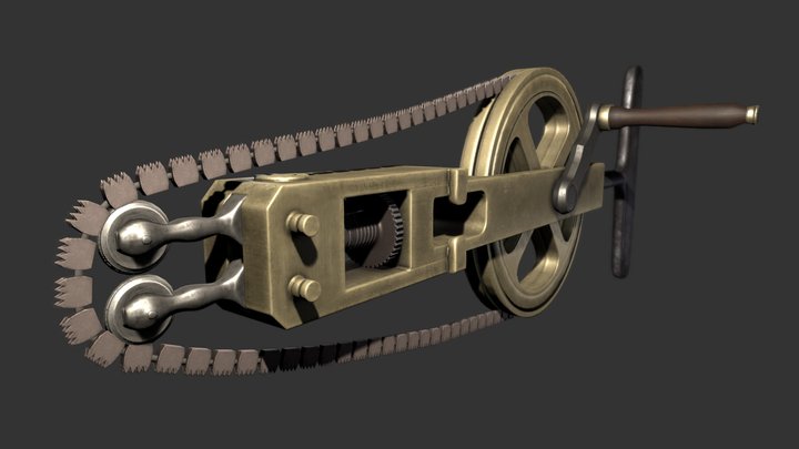 Antique Surgical Saw 3D Model