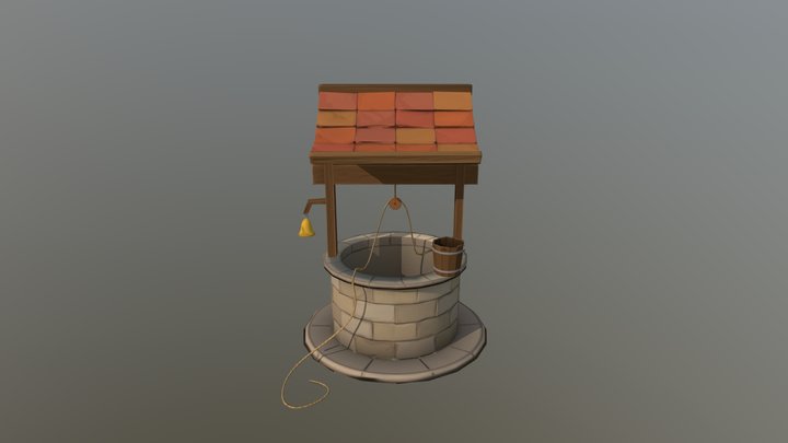 Cottagecore Well 3D Model