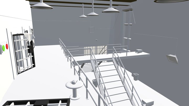 Prison Scene 3D Model