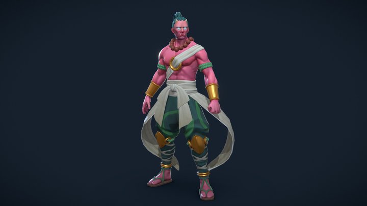 Pink Fighter 3D Model