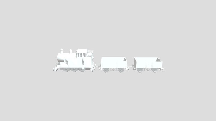 MMD thomas with trucks 3D Model