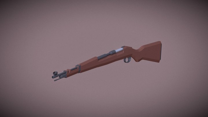 Low Poly: Kar 98 3D Model