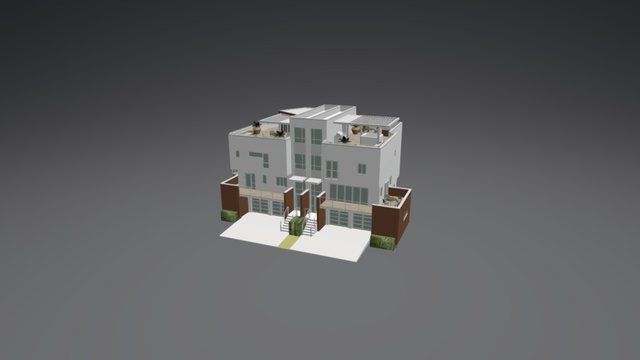 Bayshore Townhomes East Building 3D Model