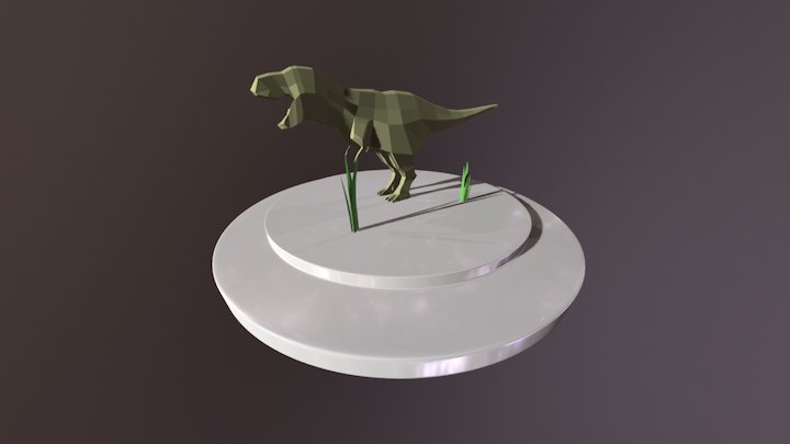 Low-poly T-Rex 3D Model