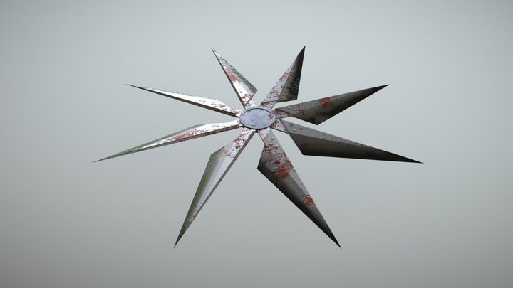 Industrial Fan Blades/Impeller (Low Poly) 3D Model