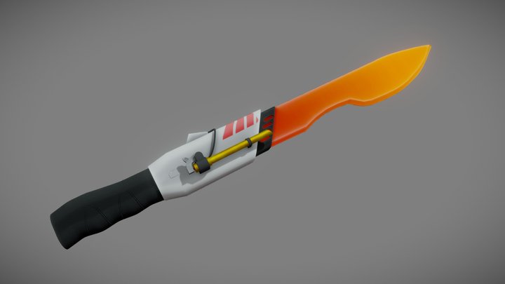 Sci-fi sword: 'Burning Blast' 3D Model