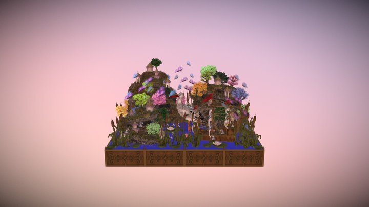 Fairy Garden (Fantasy building) 3D Model