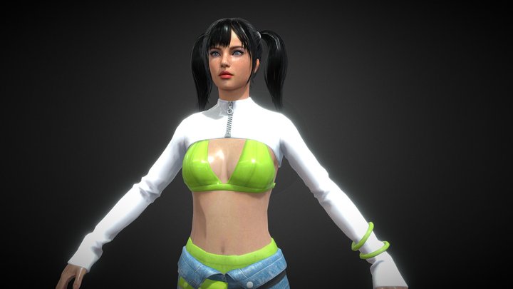 Pubg Female Model 3D Model