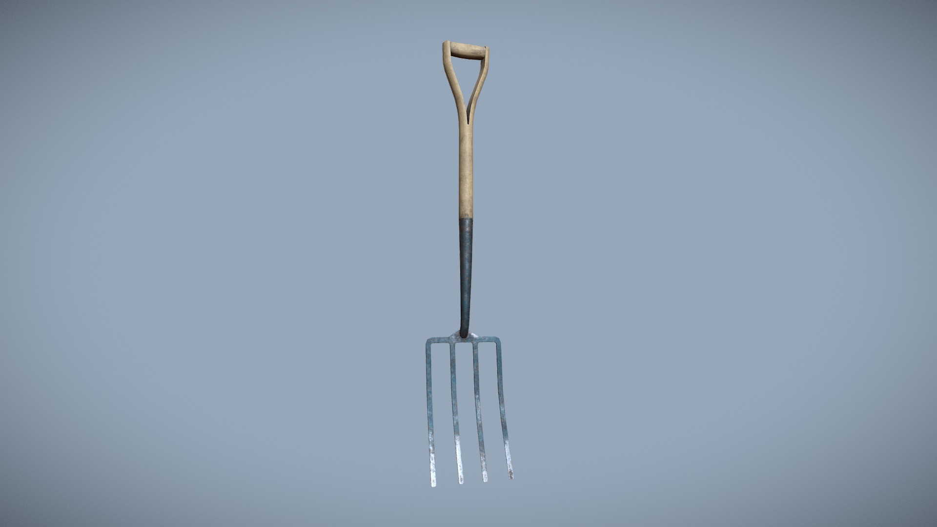 3D model Low poly garden fork - This is a 3D model of the Low poly garden fork. The 3D model is about a tall antenna on a pole.