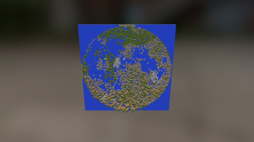 Minecraft Moon Face World - 3D model by tomonori [ce744ae] - Sketchfab