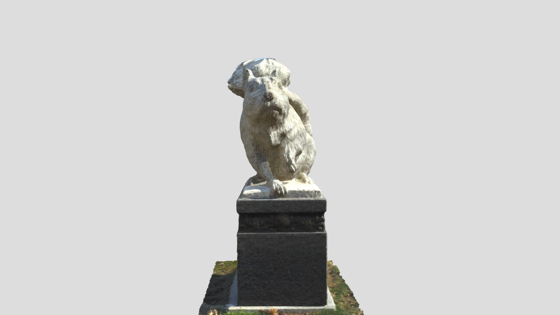 White Squirrel Statue