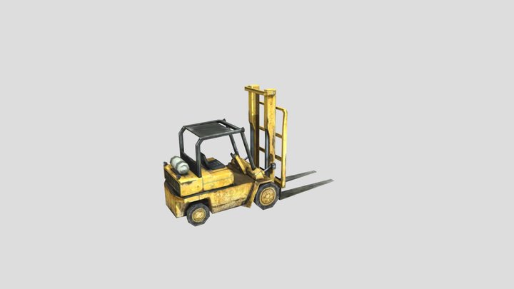 Free Fire Forklift Truck 3D Model