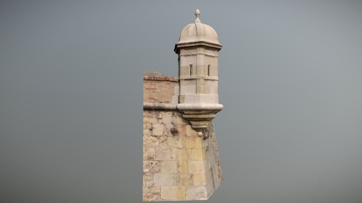 Garita castell del Sant Ferran 3D Model