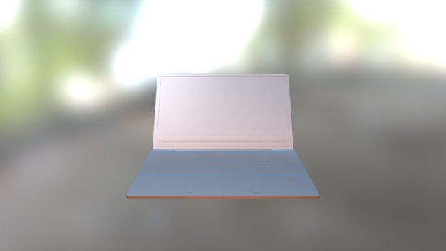 Modern Laptop 3D Model