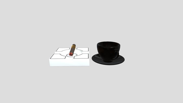 Pair With Coffee 3D Model