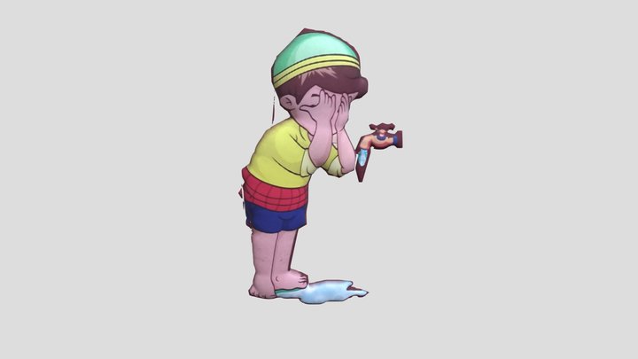 WUDHU (Membasuh Wajah) 3D Model