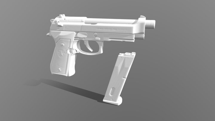 Airsoft with Magazine - Einstar Rockit 3D Model