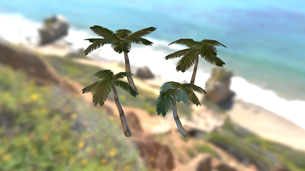 Palm Trees Low Poly