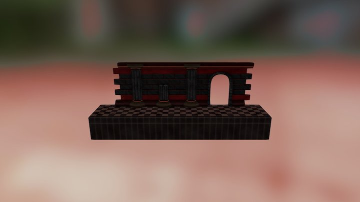 The Red Corridor (Modular) 3D Model