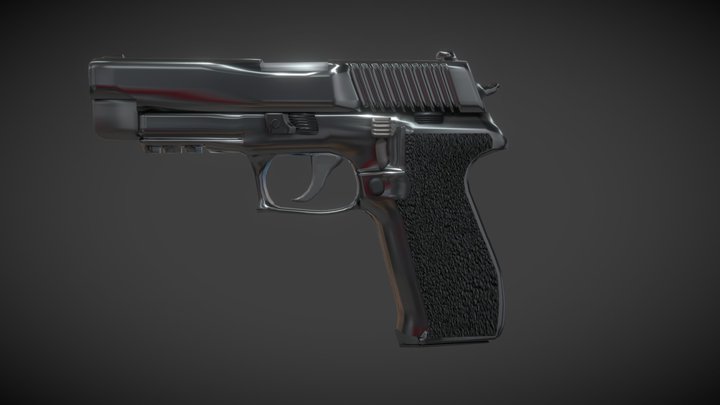 pistola 9mm 3D Model