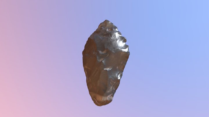 Obsidian Projectile Point 3D Model