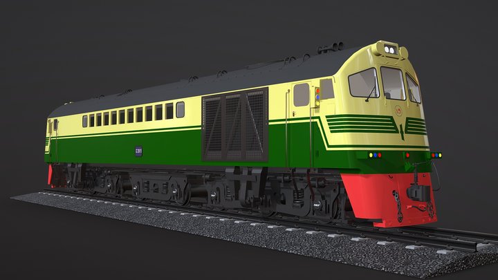 CC 200 (Alco-GE UM 106T) - Livery Vintage 3D Model