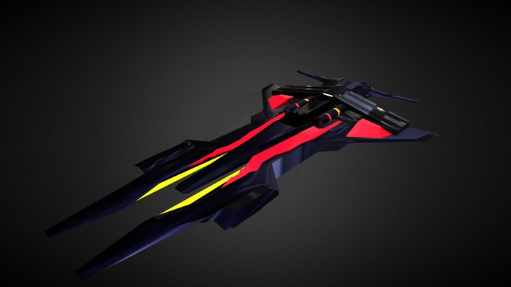 Eco Racer Spaceship 3D Model