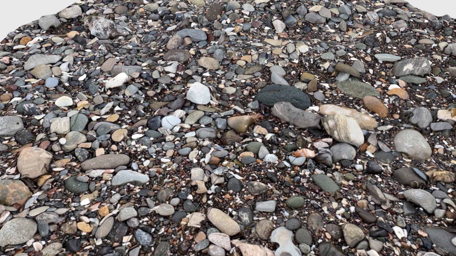 Beach cobbles, Santa Barbara CA
