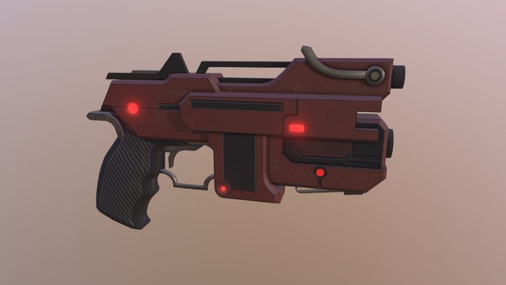 Heavy Pistol – Kostenloses 3D-Modell STL