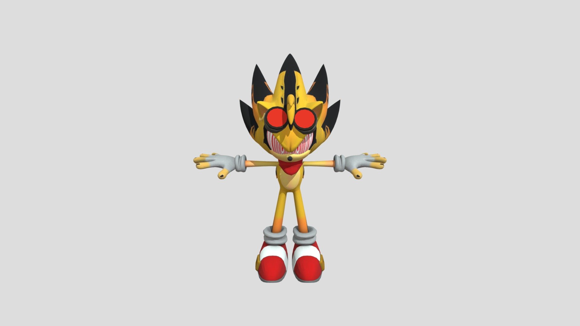 Fleetway Super Sonic - 3D model by Pikachar1274567 (@pikacharbutag