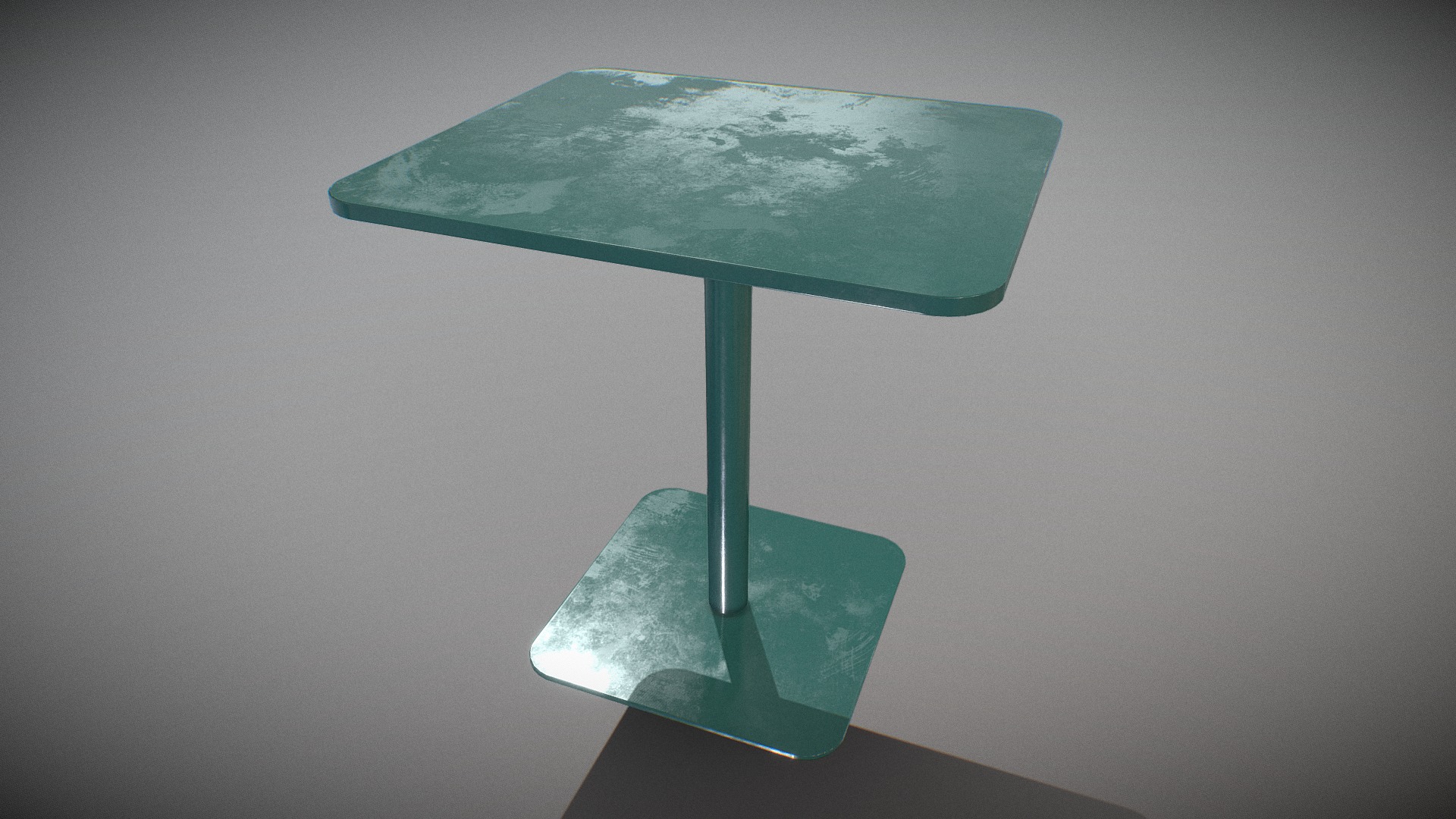 3D model Mesa Cafe Table-Model 4671 v-01 - This is a 3D model of the Mesa Cafe Table-Model 4671 v-01. The 3D model is about a green lamp shade.