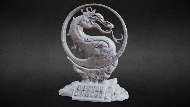 3D PRINTABLE MORTAL KOMBAT THE MOVIE LOGO (1995) 3D Model