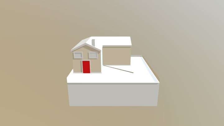First Attempt At 3D House 3D Model