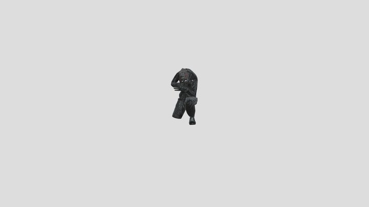 Upside Down Face Man 3D Model