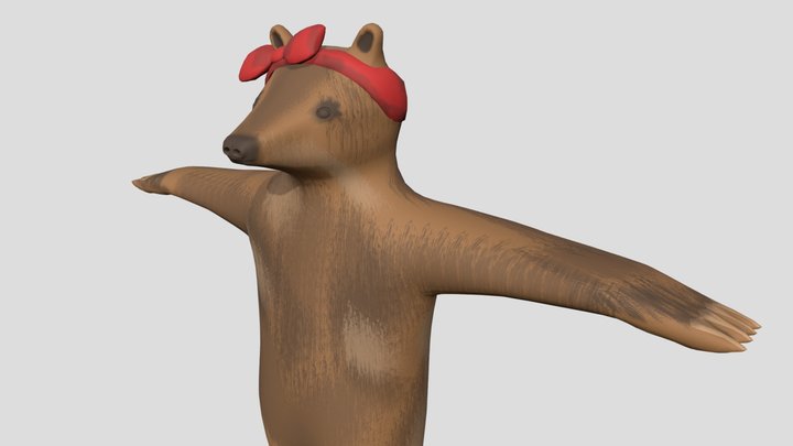 Mama Bear 3D Model