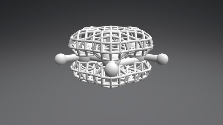 Benzene Pi System 3D Model