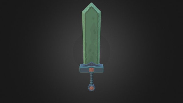 Lowpoly - Mythril Sword 3D Model